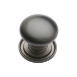 M Marcus Heritage Brass Round Design Victorian Cupboard Knob 25mm 